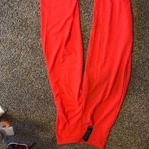 NWT Bright orange flare pants